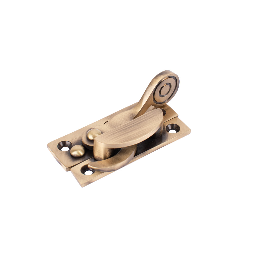 Sash Heritage Claw Fastener Art Nouveau (Non Locking) - Antique Brass